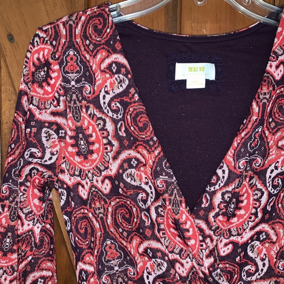 Anthro Belted Paisley Fit & Flare Knit Dress - Picture 8 of 16